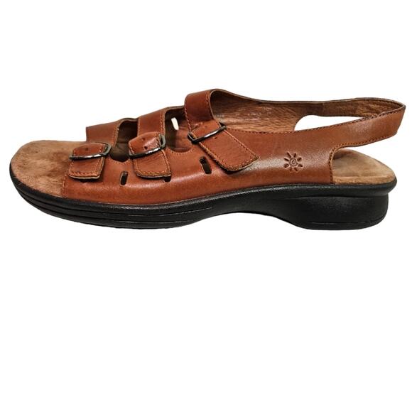 Clarks Springers tan Leather sandals. Size 10N - Picture 5 of 9